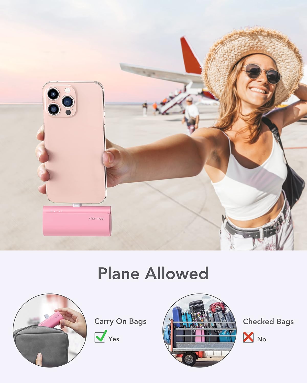 Charmast Small Portable Charger 5000mAh, Ultra-Compact 20W PD Fast Charging Power Bank Mini Battery Pack Compatible with iPhone 14/14 Pro Max/13/13 Pro Max/12/12 Pro Max/11/XR/X/8/7/6, and More - Image 6